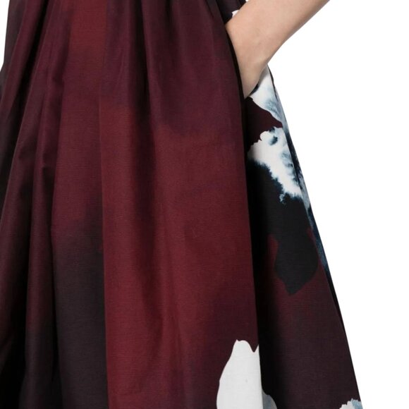 Erdem Floral cotton faille midi dress Size 4 UK, XS US NEW - Picture 10 of 11